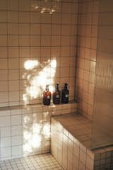 Bath Room The shower and front door both feature ribbed glass.